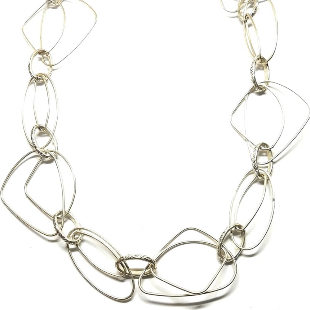 Premier Designs 2014 Antique Matte Silver Chain Necklace